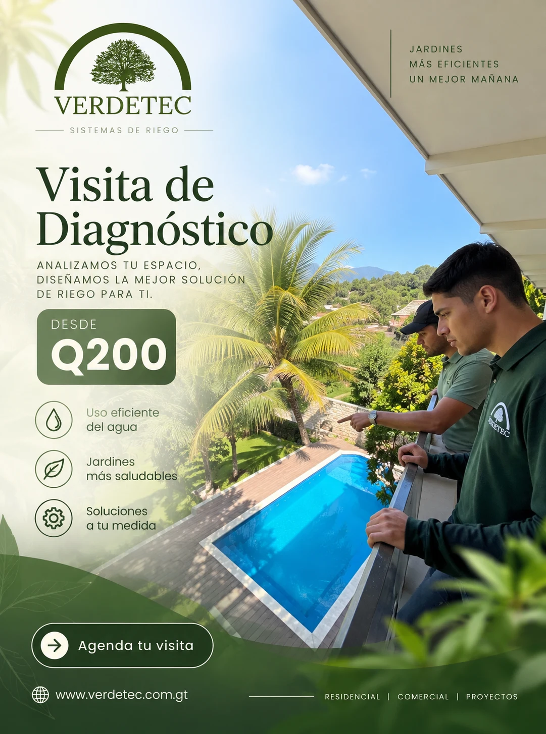 VerdeTec diagnostic visit promotional design